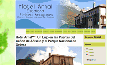 Desktop Screenshot of hotelarnal.com
